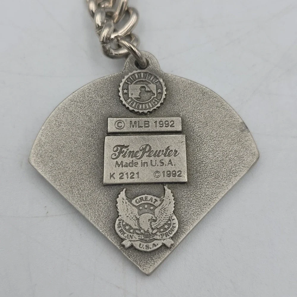 Vintage Philadelphia Phillies Authentic MLB Pewter Key Chain 1992